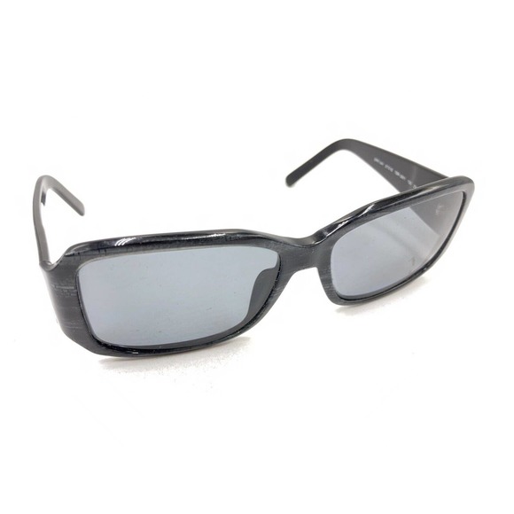 Prada SPR 14H 7BR-3M1 Charcoal Gray Rectangle Sunglasses Frames 57-16 130 Italy - Picture 1 of 12